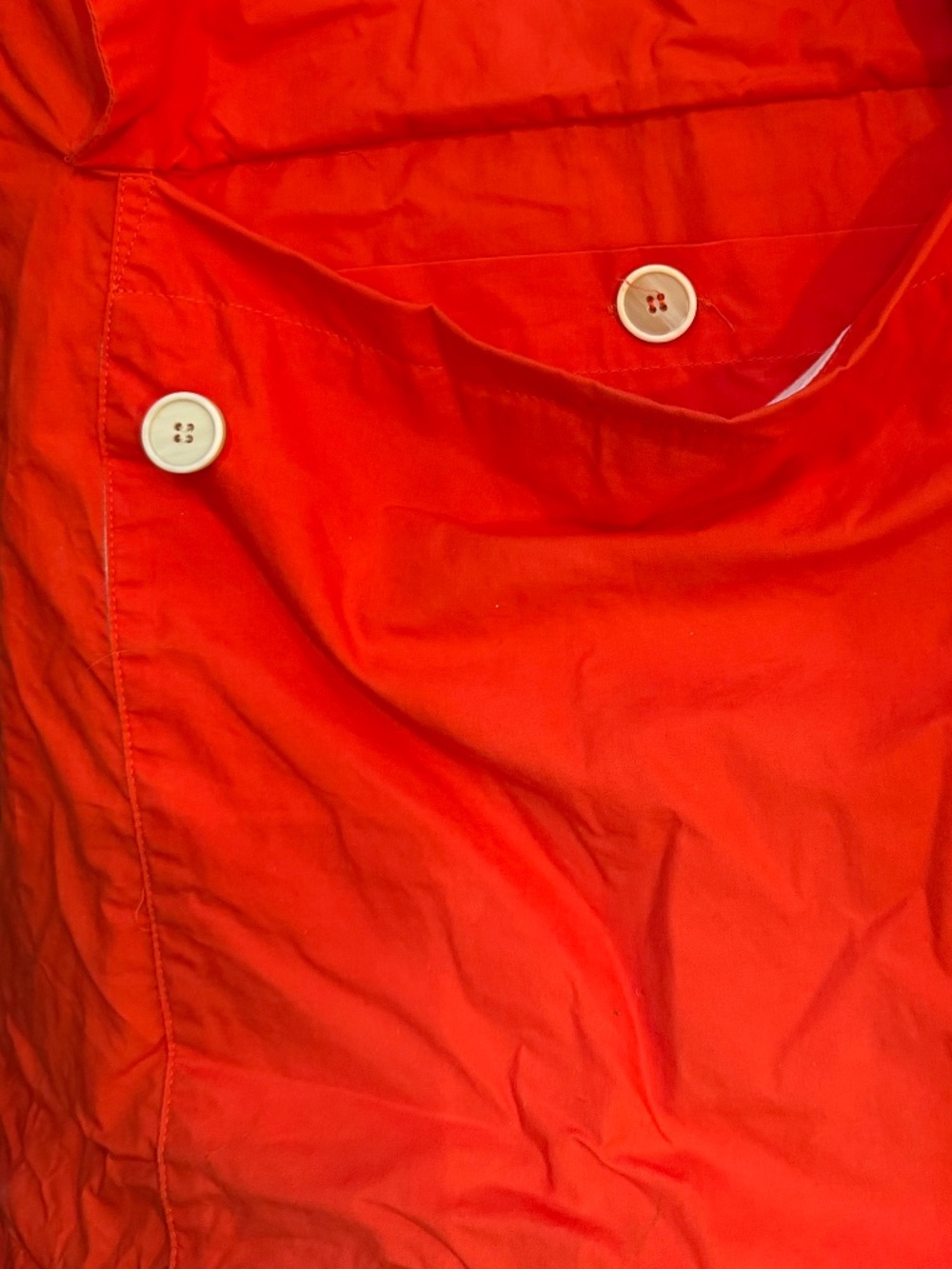Toogood Wax Trawlerman Coat in Bouy Orange - Picture 12 of 14